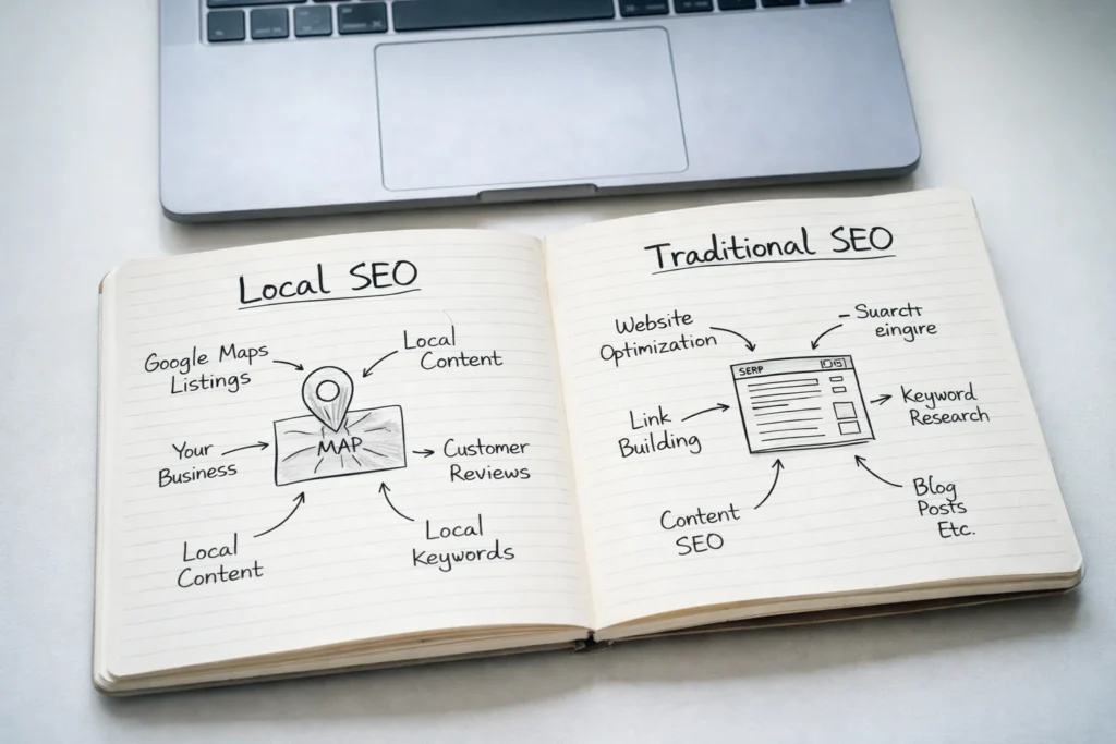 Local SEO vs. Traditional SEO: What Changes When You Go Local?